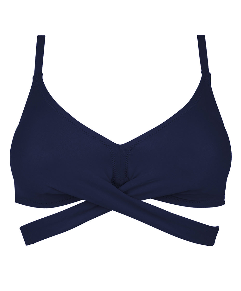 Maillot de bain triangle mousse sans armatures La Chiquissima marine Antigel Bain EBB2714-MM 1