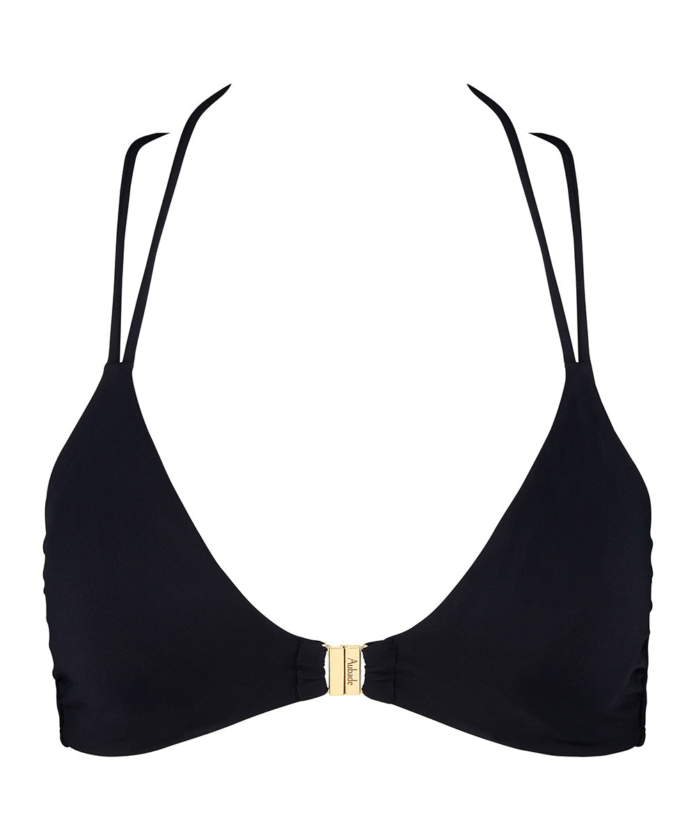 Maillot de bain triangle sans armatures Aubade Bain Secret Laguna noir 2T10-NOIR