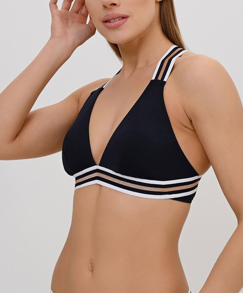 Maillot de bain triangle sans armatures Lise Charmel bain Énergie Nautique encre ABA2035-EN fashion