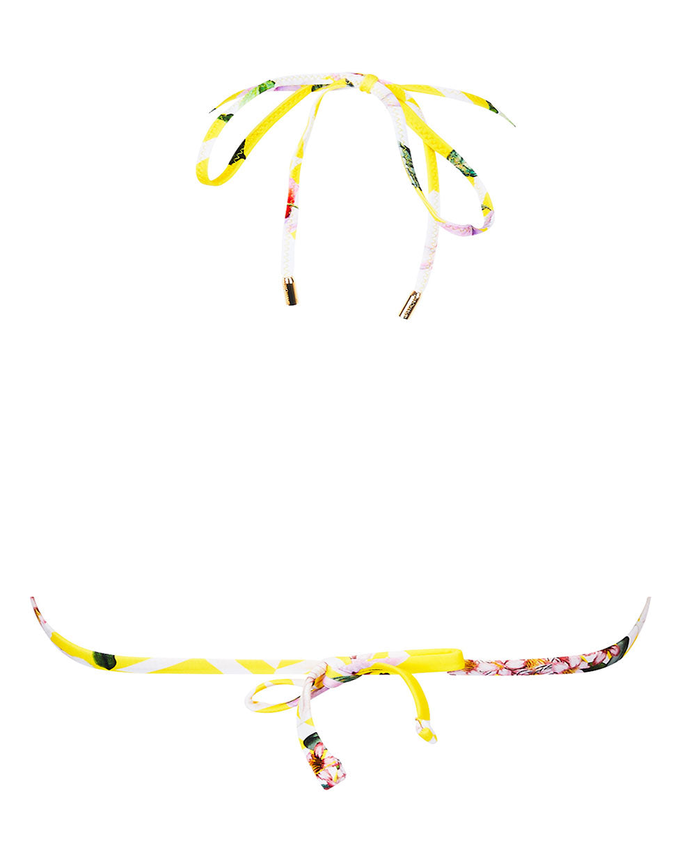 Maillot de bain triangle sans armatures Lise Charmel bain Jardin Délice soleil jaune ABB2078-SD