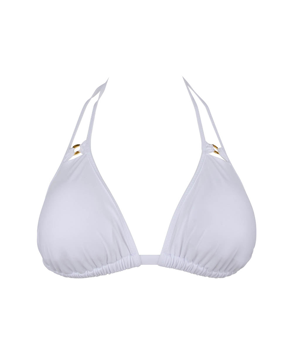 Haut de maillot de bain triangle sans armatures Lise Charmel bain Chic audace Blanc ABB2059-BL