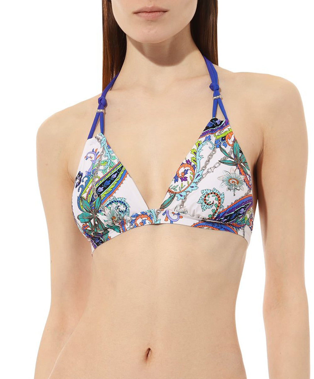 Maillot de bain triangle sans armatures Lise Charmel bain Odyssée Cashmer bleu ABB2063-BC