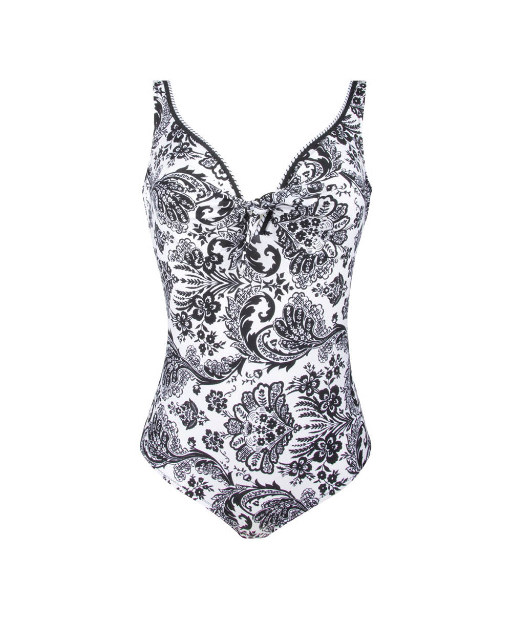 Maillot de bain une pièce avec armatures La bandana Blanc Antigel Bain FBB9294-BB