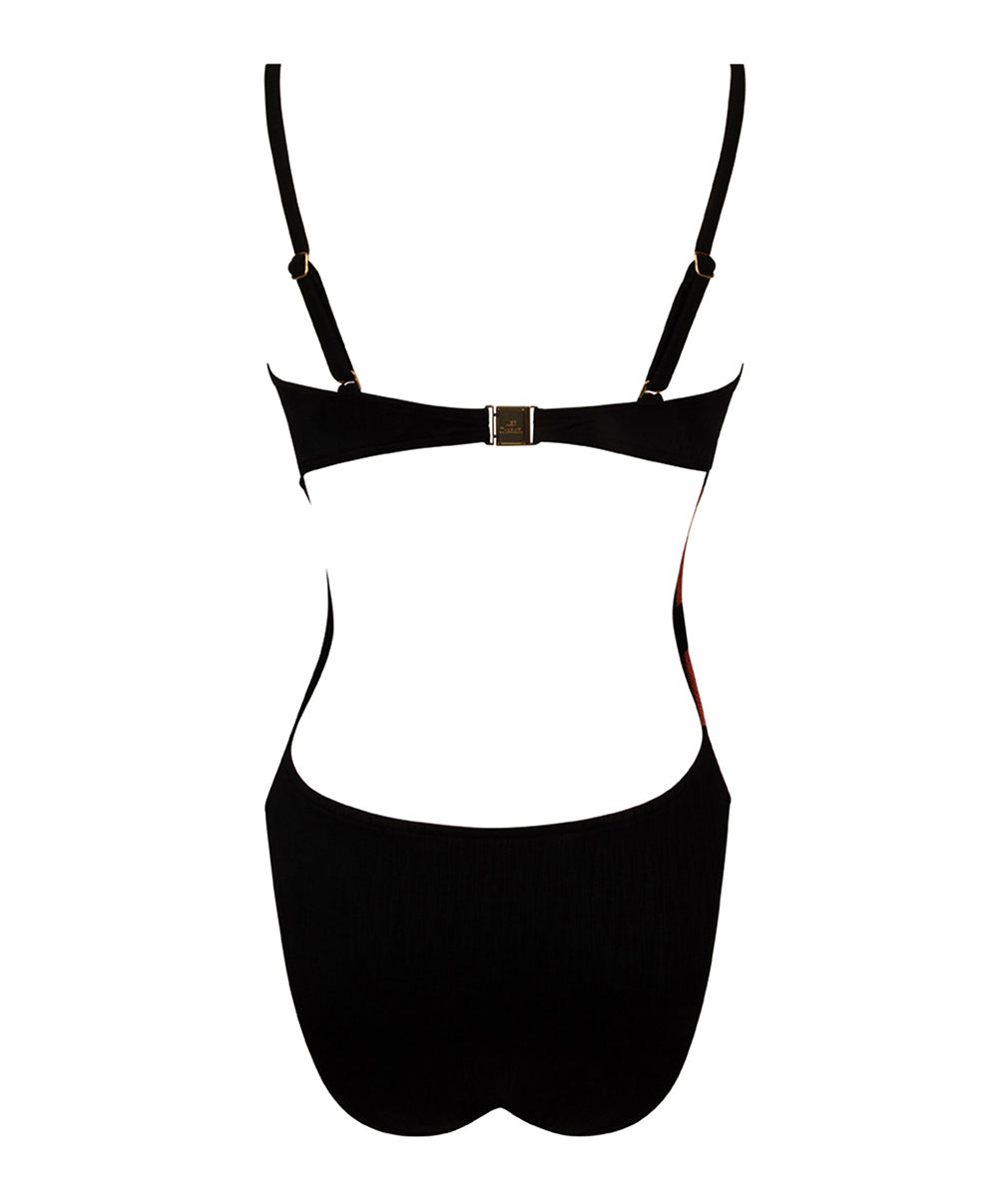 Maillot de bain une pièce bustier sans armatures Lise Charmel bain Chic Aquatique ginger chic ABB7265-GC