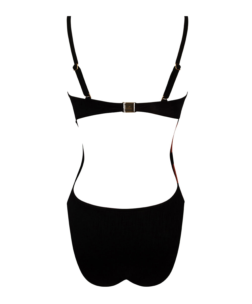 Maillot de bain une pièce bustier sans armatures Lise Charmel bain Chic Aquatique ginger chic ABB7265-GC