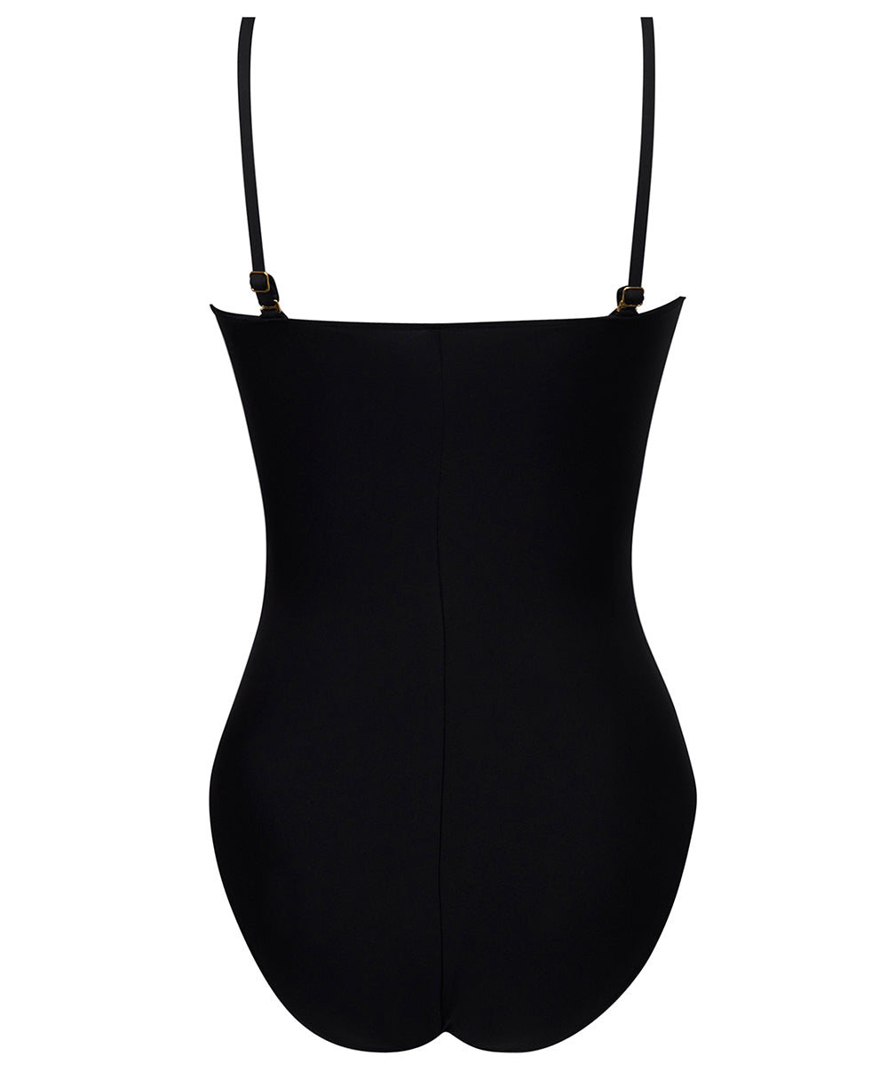 Maillot de bain une pièce bustier sans armatures Lise Charmel bain Éclat Rock noir ABB7270-NO