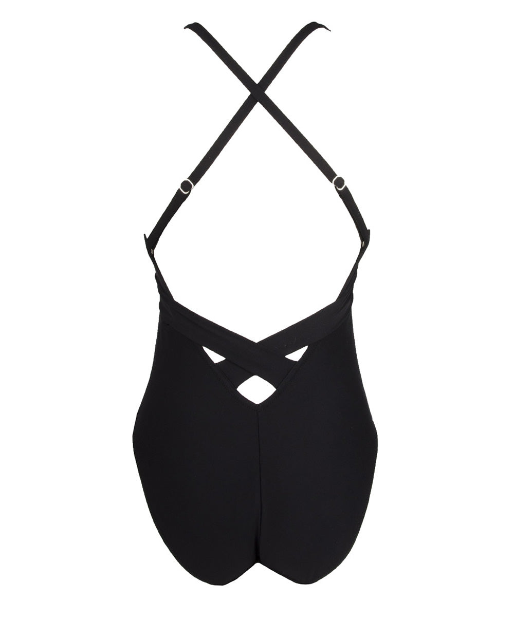 Maillot de bain une pièce dos nageur La Chiquissima noir Antigel Bain EBB9214-NO 4
