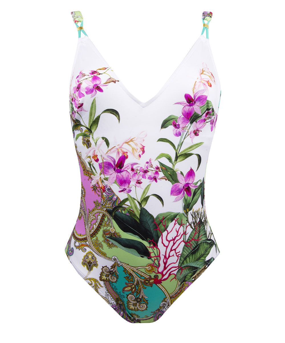 Maillot de bain une pièce dos ouvert Lise Charmel bain Splendeur Orchidée pink ABB6953-PO 10