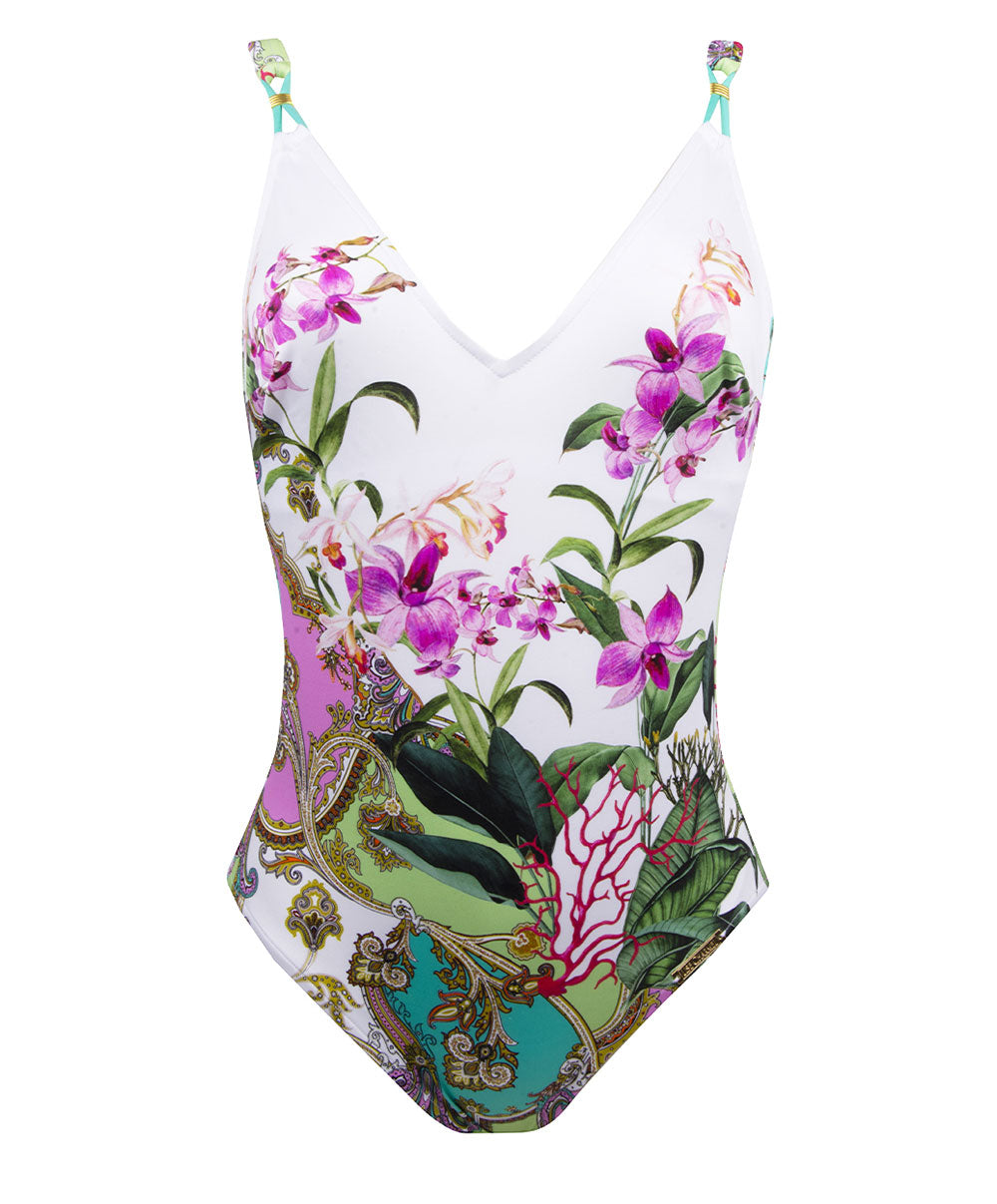 Maillot de bain une pièce dos ouvert Lise Charmel bain Splendeur Orchidée pink ABB6953-PO 10