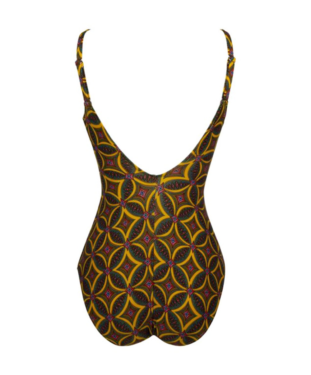 Maillot de bain une pièce maintien avec armatures La Muse Africa jaune Antigel Bain FBB6256-JA 10