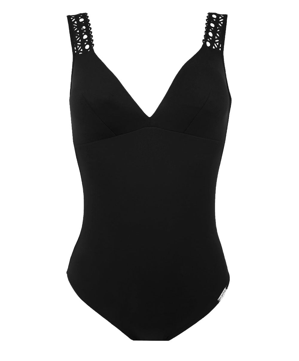 Maillot de bain une pièce dos ouvert Lise Charmel bain Ajourage Couture noir ABA6915-NO 5