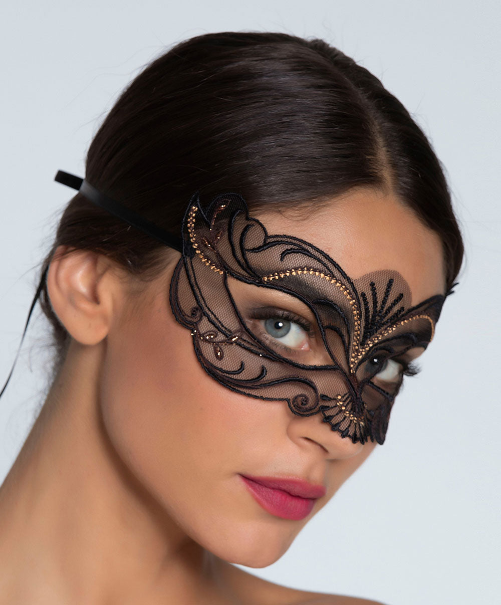 Masque sexy Lise Charmel Fauve Amour ambre panthère AIH9079-AP