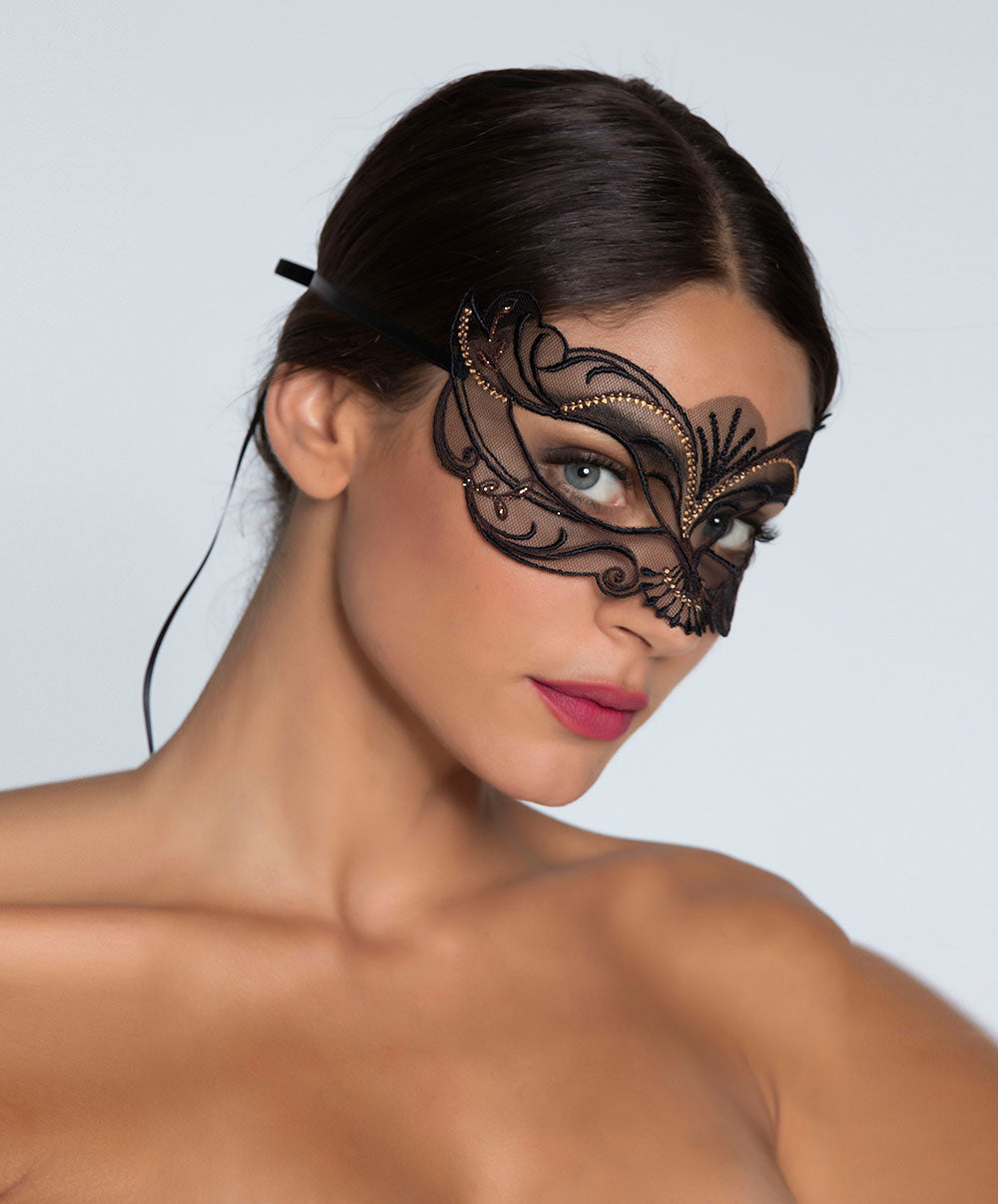 Masque sexy Lise Charmel Fauve Amour ambre panthère AIH9079-AP