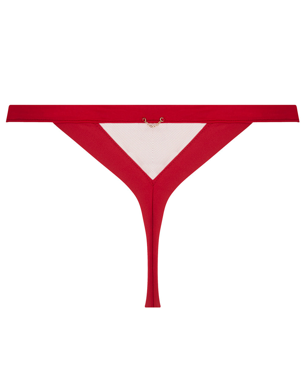 Mini-string sexy Lise Charmel Adorable en Sexy rouge effusion ACH0985-RE