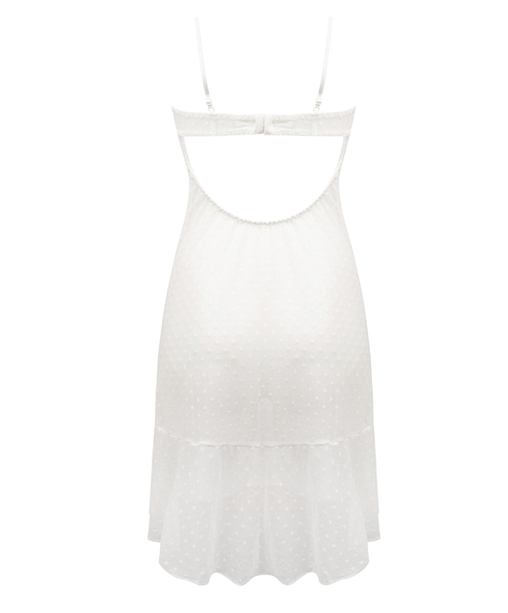 Nuisette babydoll Antigel de Lise Charmel Stricto Sensuelle écru nacre ELH1717-EN 100