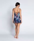 Nuisette charme en soie et viscose Lise Charmel Déesse Désirs mauve ALH1077-MD