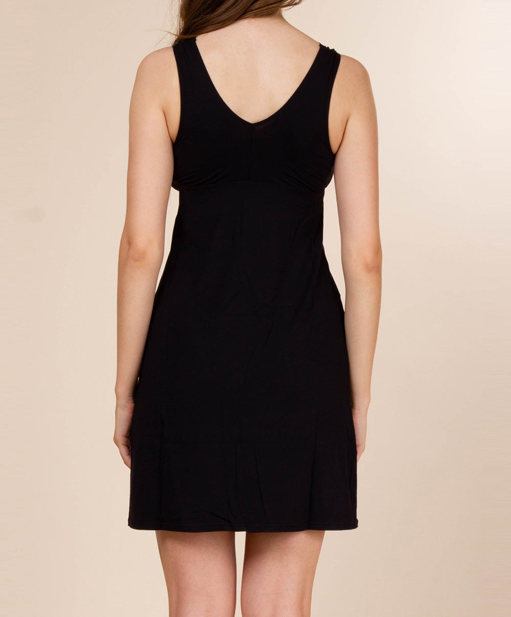 Nuisette bretelles larges Antigel de Lise Charmel Simply Perfect noir ENA1606-NO face