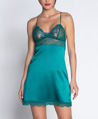 Nuisette en soie glamour Lise Charmel Sublime en Dentelle vert princesse ALH1413-VP