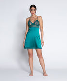 Nuisette en soie glamour Lise Charmel Sublime en Dentelle vert princesse ALH1413-VP
