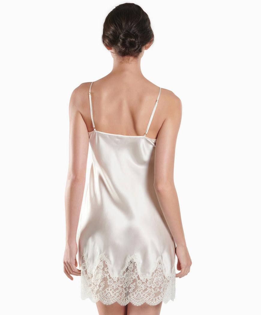 Nuisette en soie Toi Mon Amour (ex. Soie d'Amour) nacre Aubade QS40-MS40-NACR