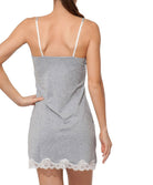 Nuisette fines bretelles Antigel de Lise Charmel Simply Perfect chiné gris ENA1406-CG