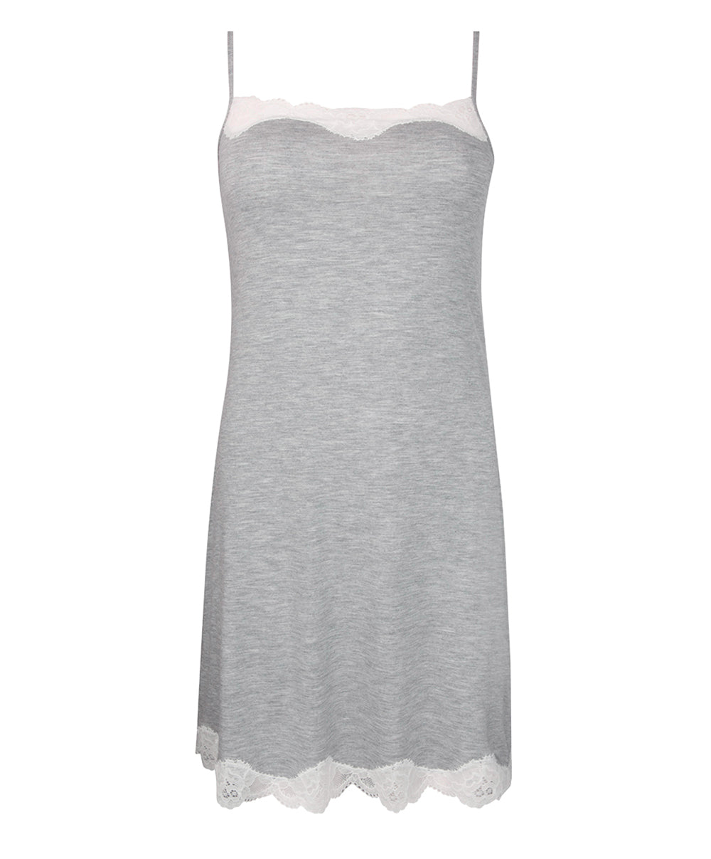 Nuisette fines bretelles Antigel de Lise Charmel Simply Perfect chiné gris ENA1406-CG