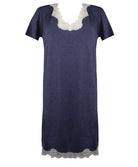 Nuisette manches courtes Antigel de Lise Charmel Simply Perfect bleu chiné FNA1006-BN