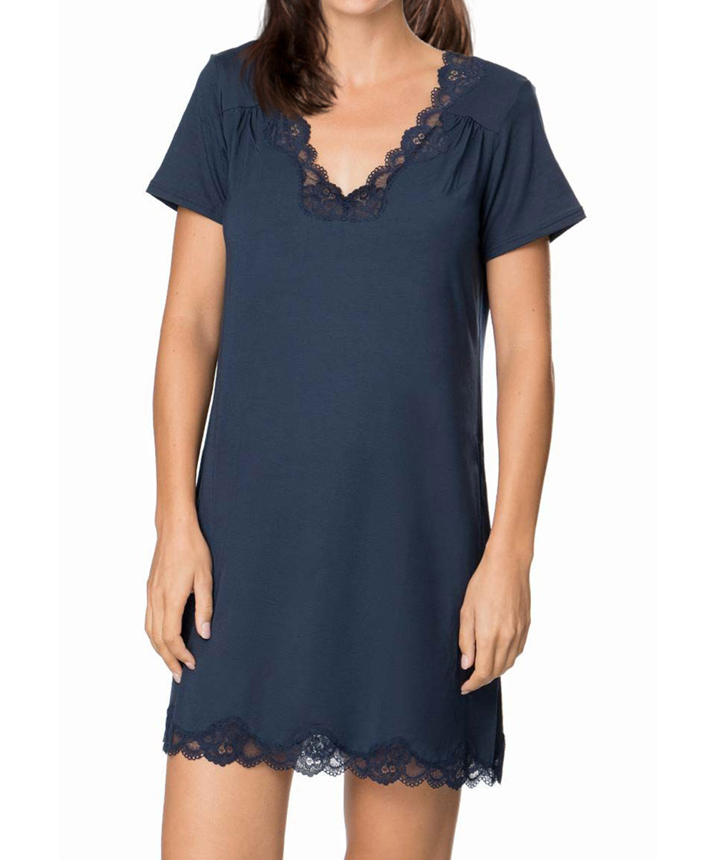 Nuisette manches courtes Antigel de Lise Charmel Simply Perfect bleu marine FNA1006-BM