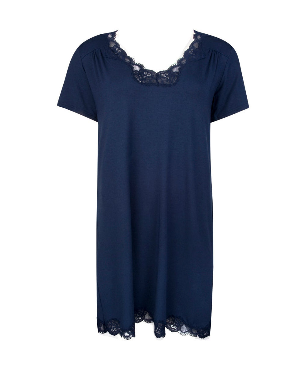 Nuisette manches courtes Antigel de Lise Charmel Simply Perfect bleu marine FNA1006-BM