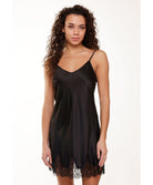 Nuisette satinée noire Lingadore Lingadore nightwear 7507CH-02-NOIR