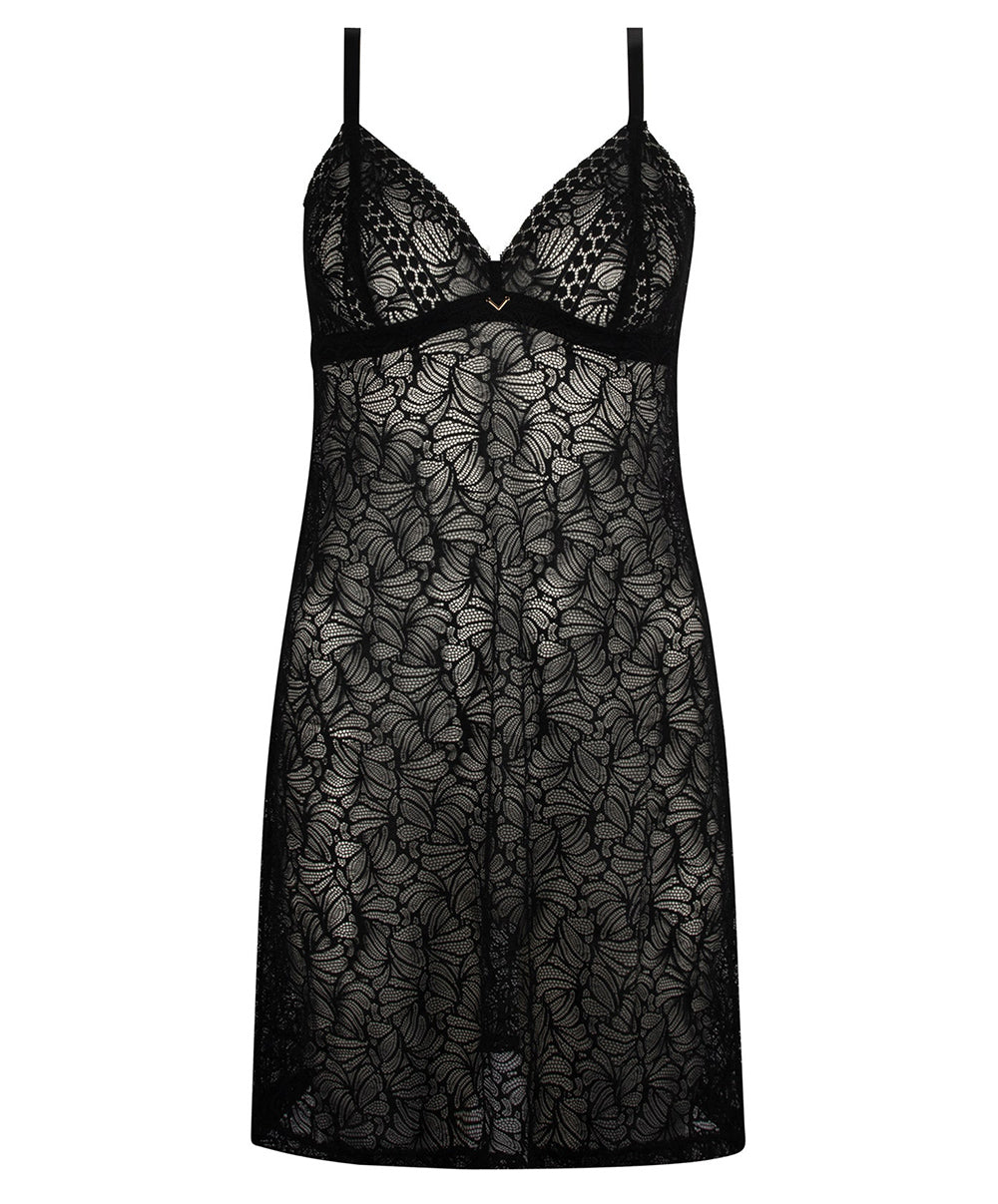 Nuisette sexy Antigel de Lise Charmel Atelier Séduction noir ELH1257-NO