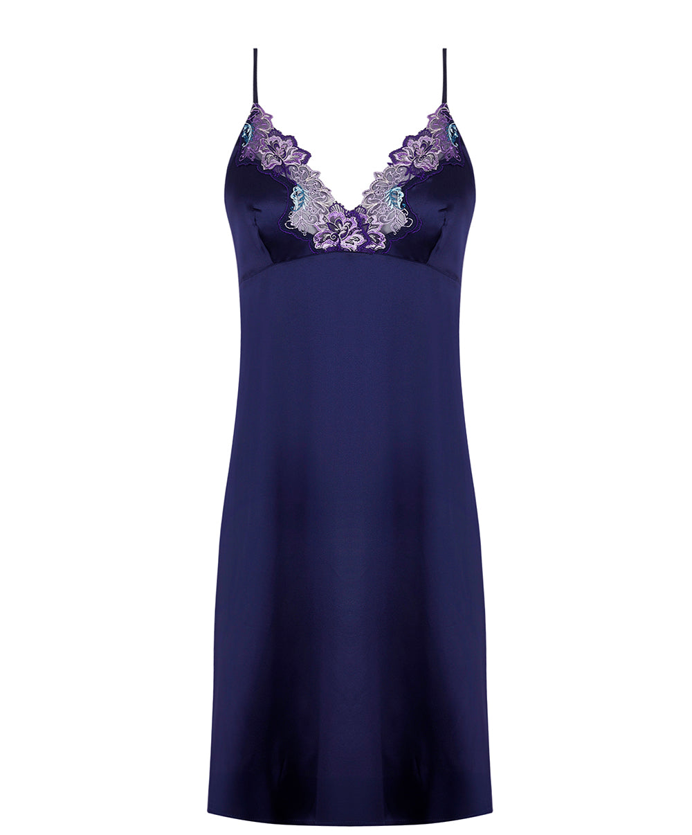 Nuisette sexy en soie Lise Charmel Déesse Désirs mauve ALH1277-MD