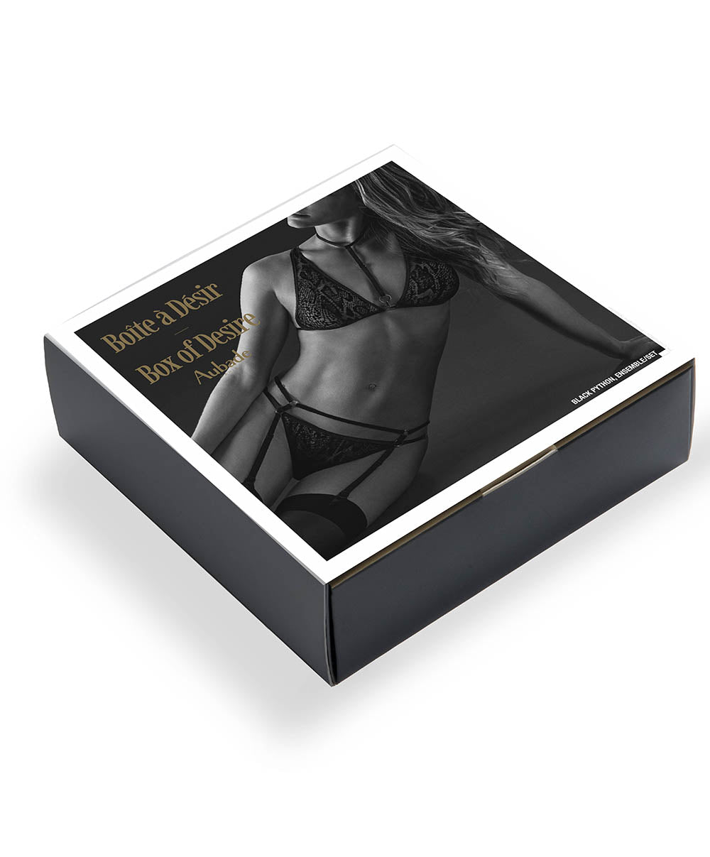 Aubade anaimal soul boite à desir p0801-3 black python