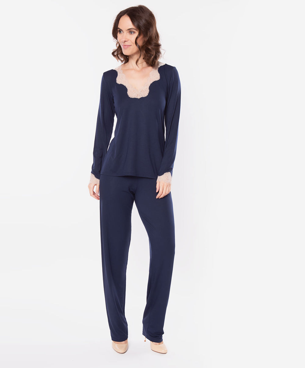 Pantalon Antigel de Lise Charmel Simply Perfect bleu marine ENA0806-BM