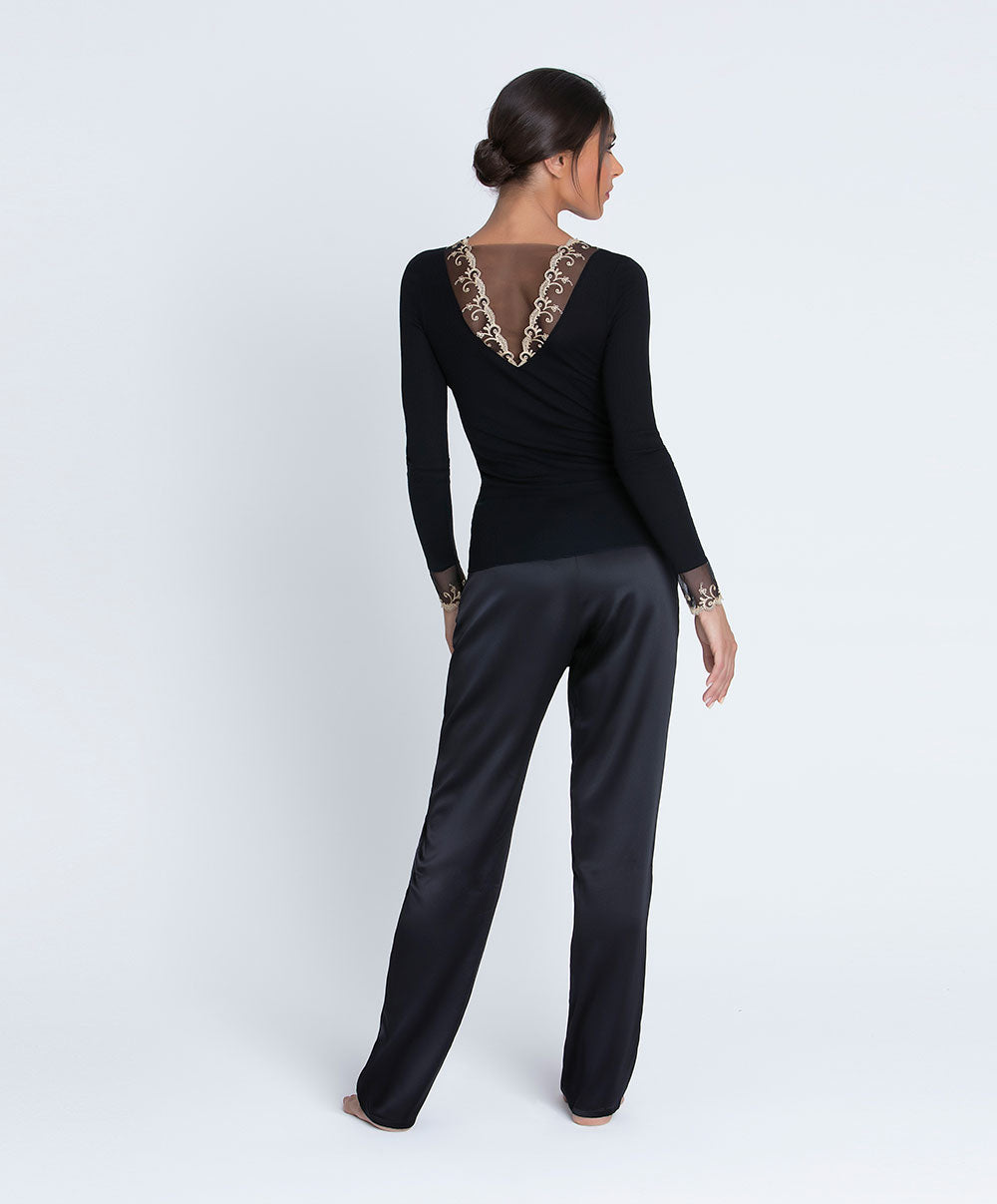 Pantalon Lise Charmel Les Nuits Chics nuit argent ALH0035-NA