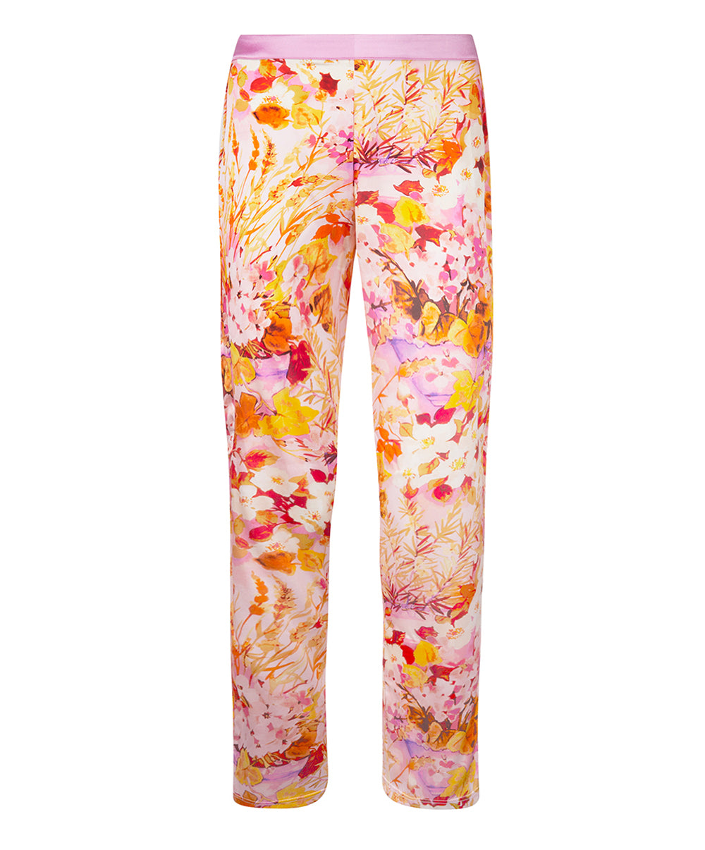 Pantalon en soie Lise Charmel Jardins de Lumière bouquet multicolore ALH0049-BL