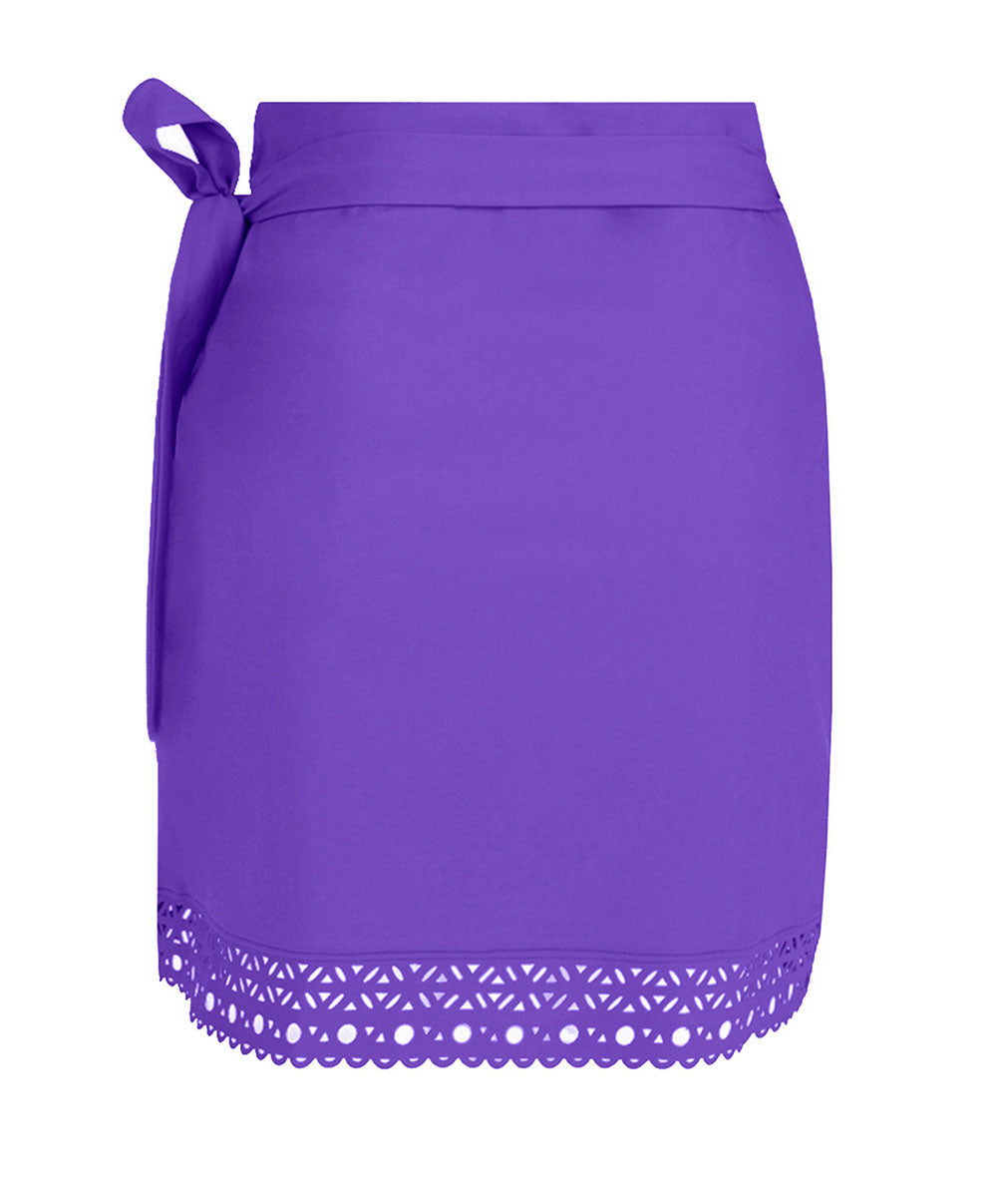 Paréo de plage Ajourage Couture iris Lise Charmel bain ASA6515-IC