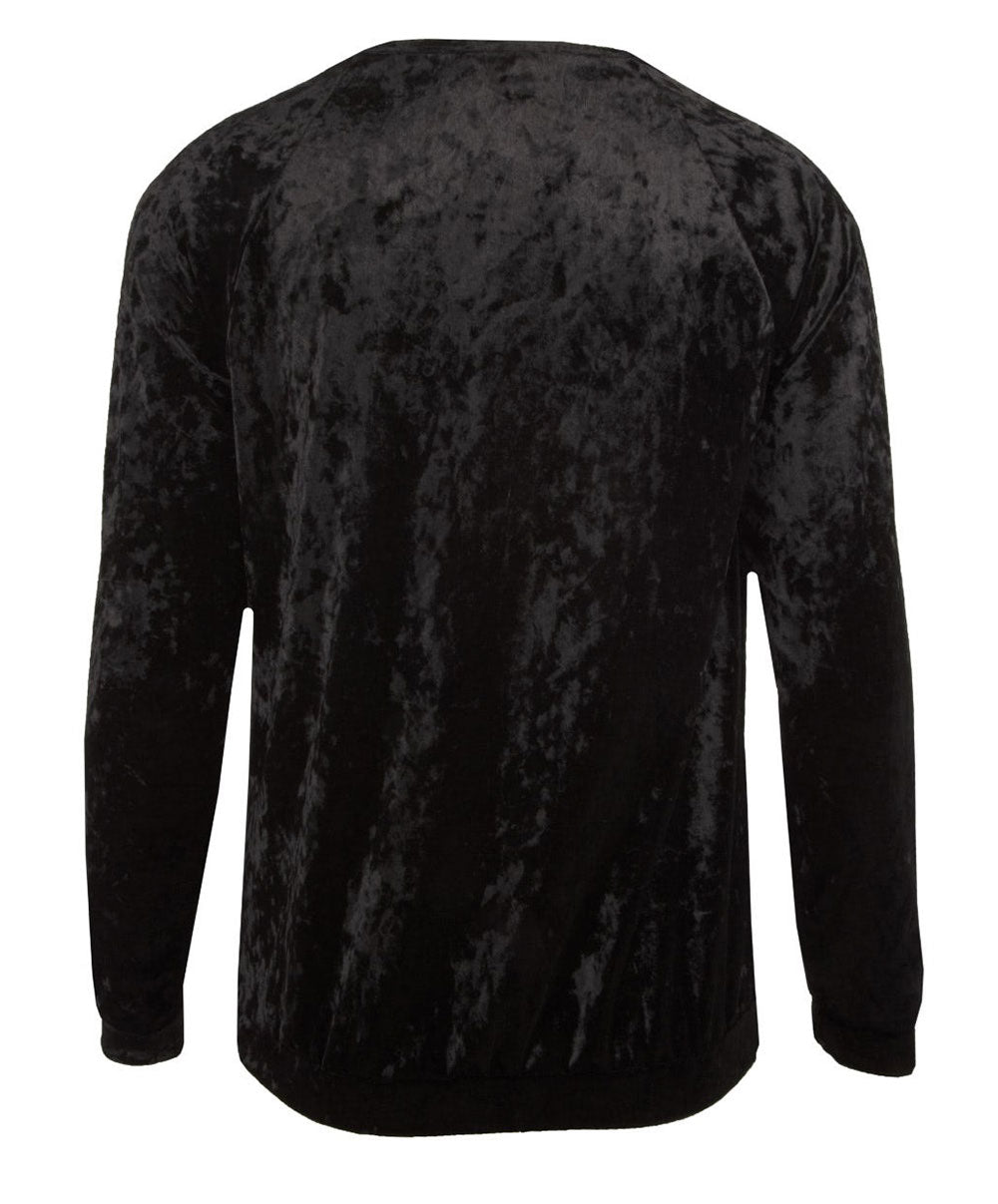 Pull manches longues en velours Antigel de Lise Charmel Velours en Fête noir ELH5336-NO 10