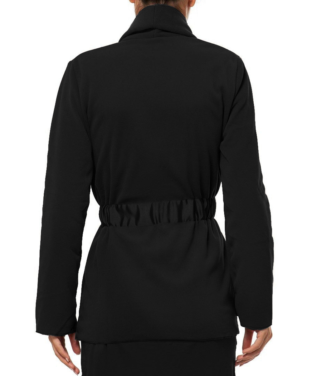 Robe de chambre polaire courte Antigel de Lise Charmel Simply Perfect noir polaire ENA6206-NP