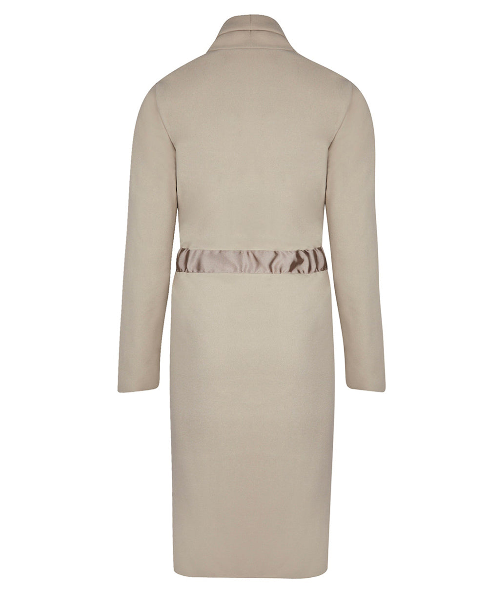 Robe de chambre polaire longue Antigel de Lise Charmel Simply Perfect beige polaire ENA8006-PB