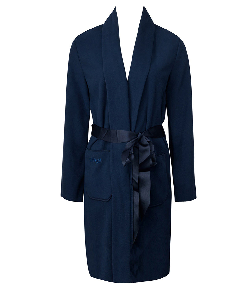 Robe de chambre polaire longue Antigel de Lise Charmel Simply Perfect marine polaire ENA8006-MP