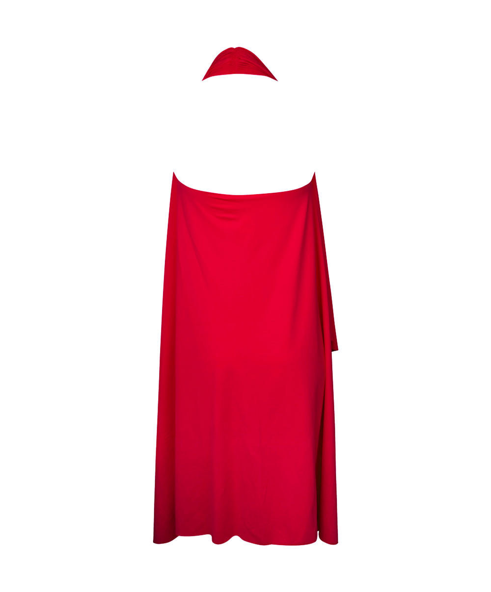 Robe paréo de bain La Chiquissima rouge Antigel Bain ESB1314-MR 10