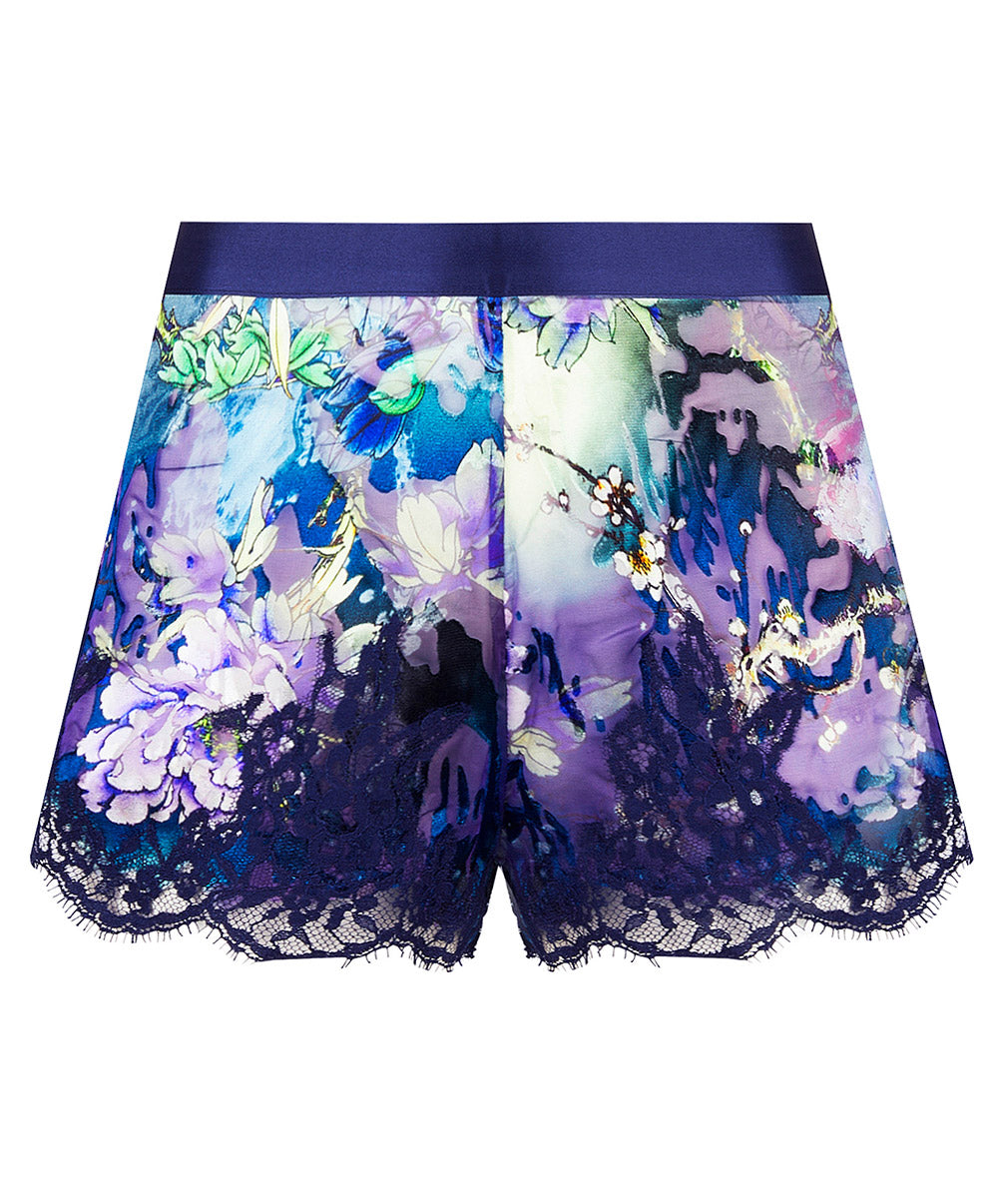 Short en soie et viscose Lise Charmel Déesse Désirs mauve ALH0177-MD