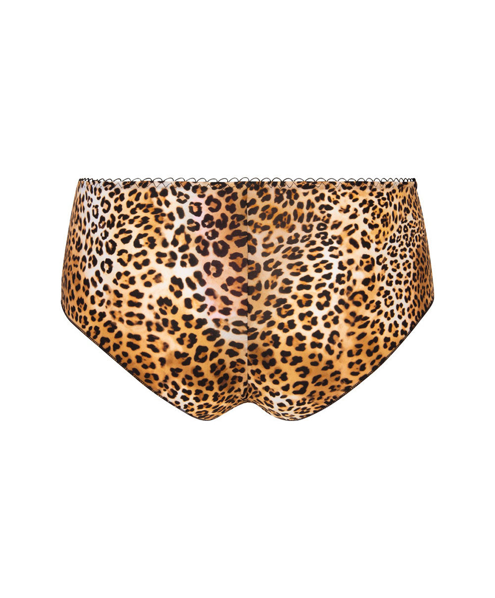 Shorty Antigel de Lise Charmel Libre Panthère fauve et noir ECH0438-FN