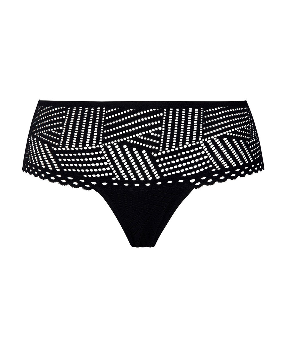 Shorty tressage graphic Antigel de Lise Charmel Noir ECC0437-TN