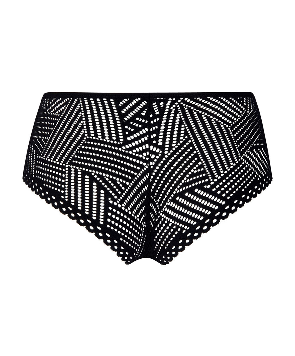 Shorty tressage graphic Antigel de Lise Charmel Noir ECC0437-TN