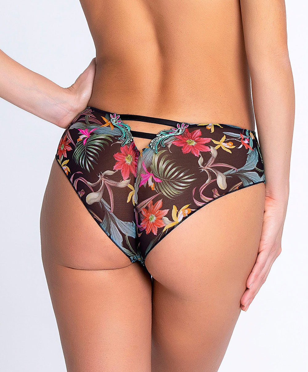 Shorty Lise Charmel Fleurs Étoiles éclat étoile (noir et multicolore) ACH0496-EE