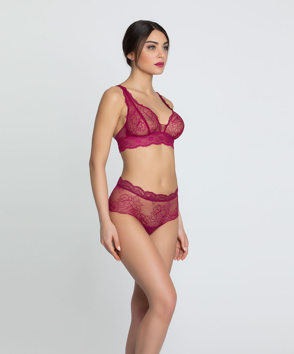 Shorty Lise Charmel Sublime en Dentelle fuchsia ACH0413-FS -10