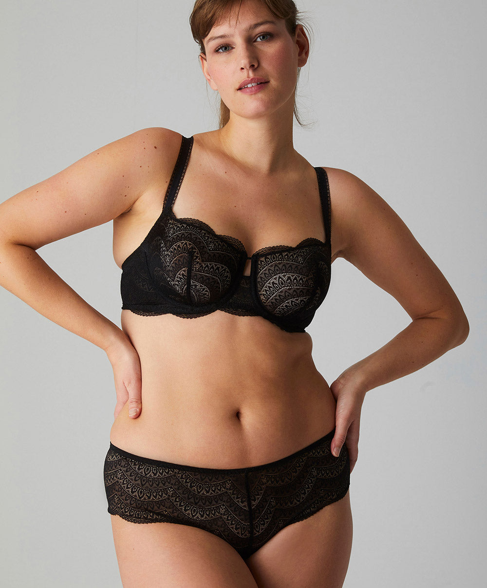 Shorty en dentelle Simone Pérèle Karma noir 12V630-015