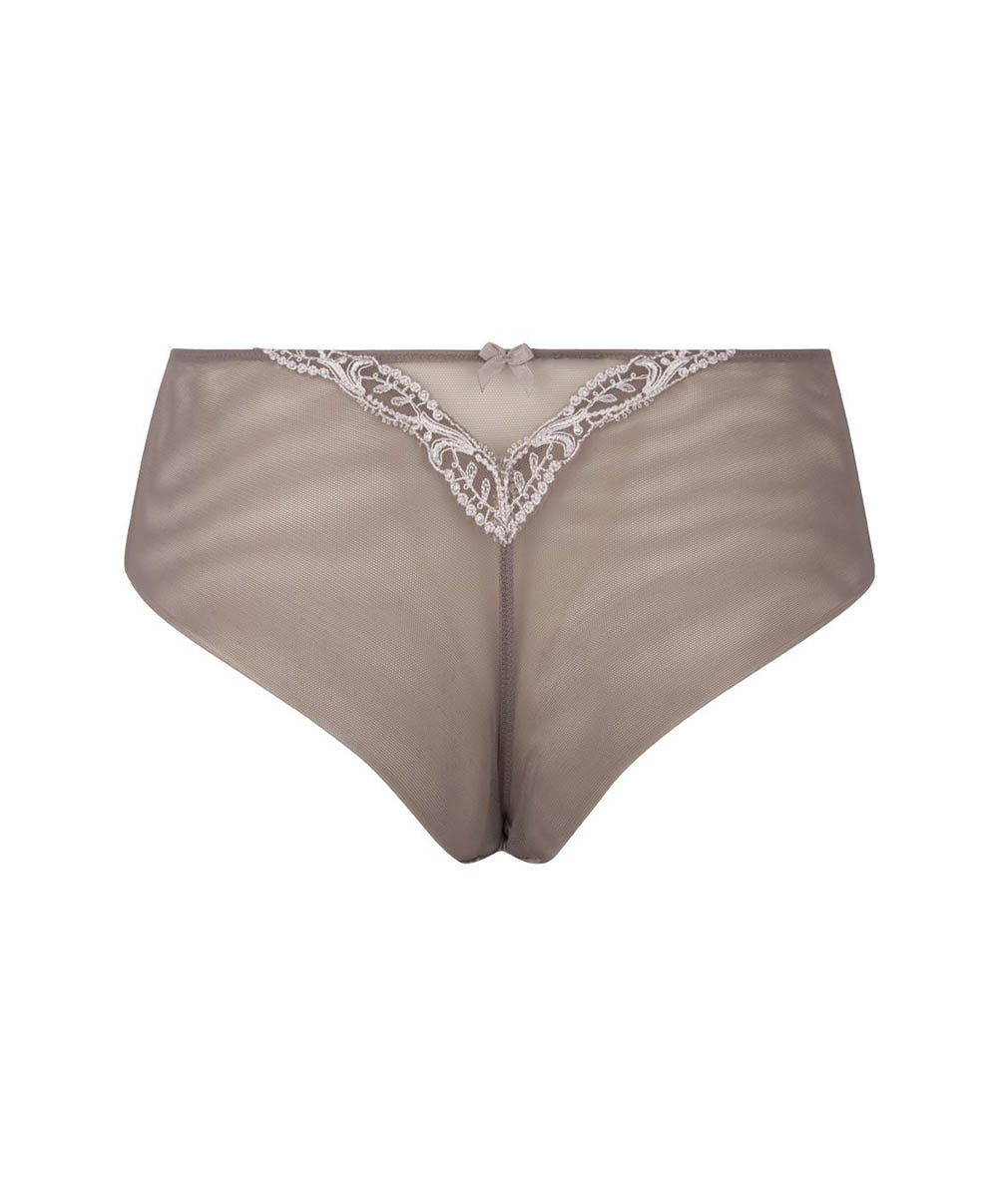 Shorty en soie Lise Charmel Splendeur soie vison ACC0480-SV packshot face